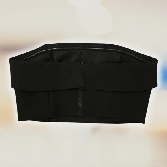 Meshki Astoria Black Strapless Crop Top - Size S - Picture 5 of 6